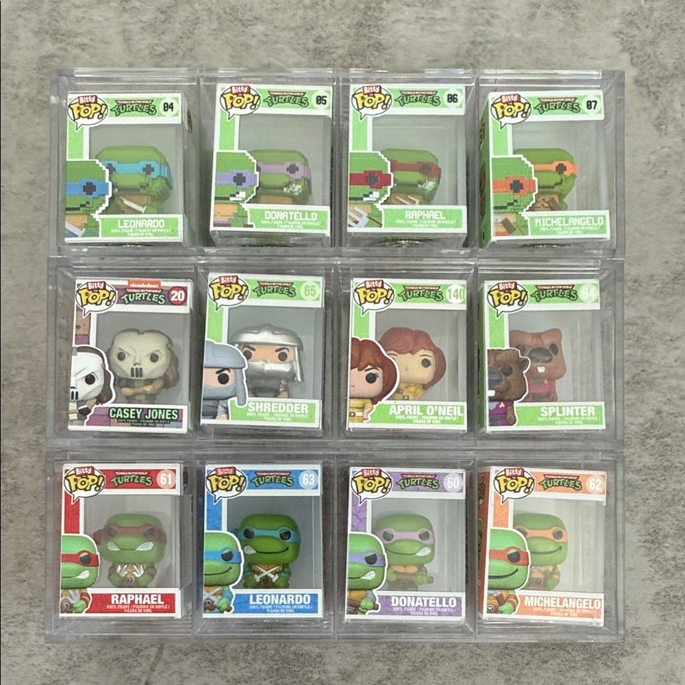 Bitty Funko Pop! Teenage Mutant Ninja Turtles Collection - Green and Multicolor
